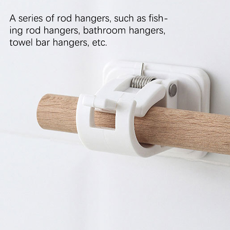 Fishing Rod Repair Kit - 1 пара настенных держателей-зажимов для удочек,