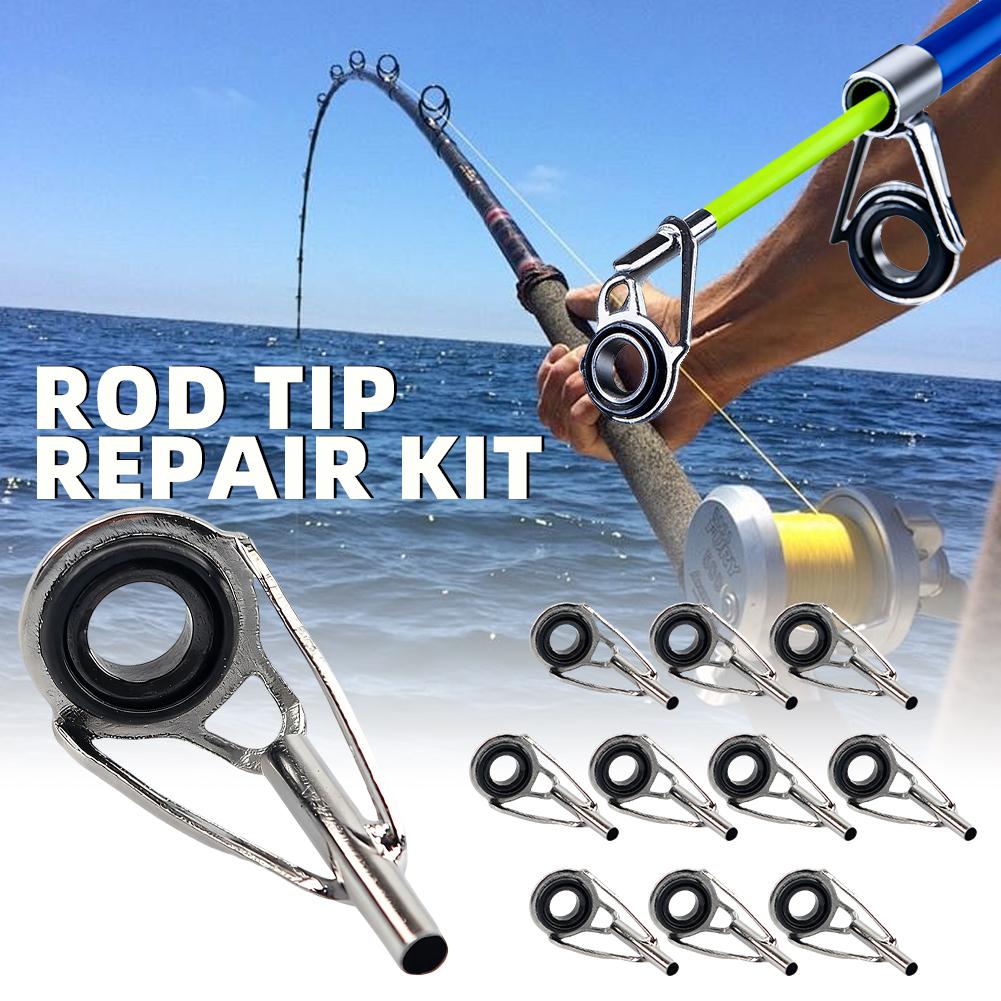 Fishing Rod Tip Replacement - Набор для ремонта кончиков удилищ, 10