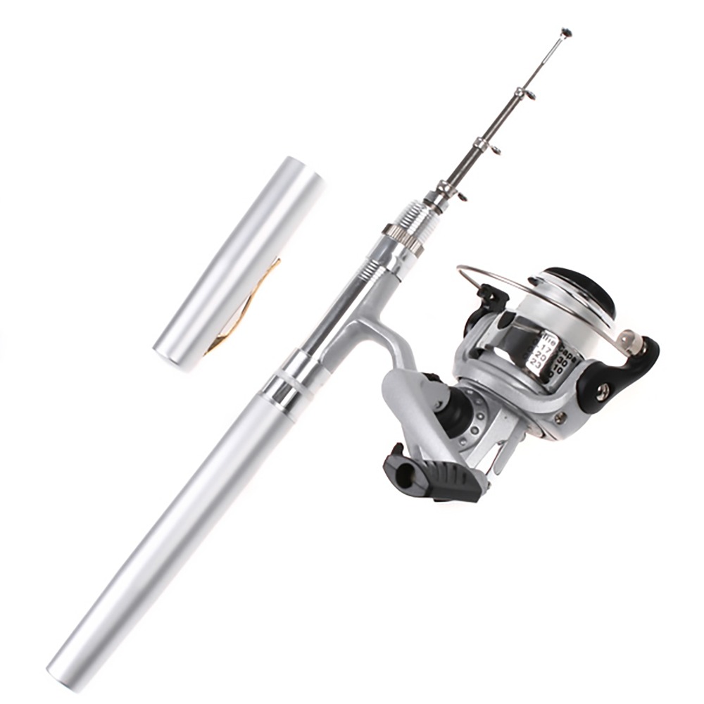 Fishing Rod Fly - Портативная телескопическая карманная удочка-ручка, легкая мини-удочка-ручка,