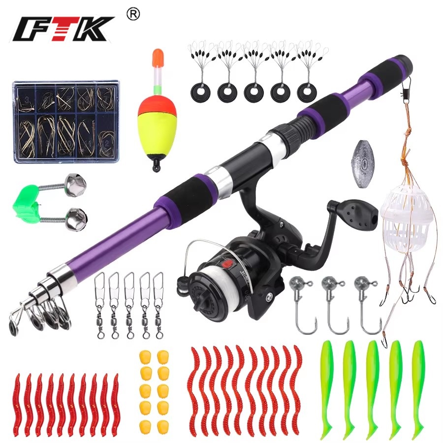 Fishing Rod Spinning - FTK 1,8 м портативная спиннинговая удочка,