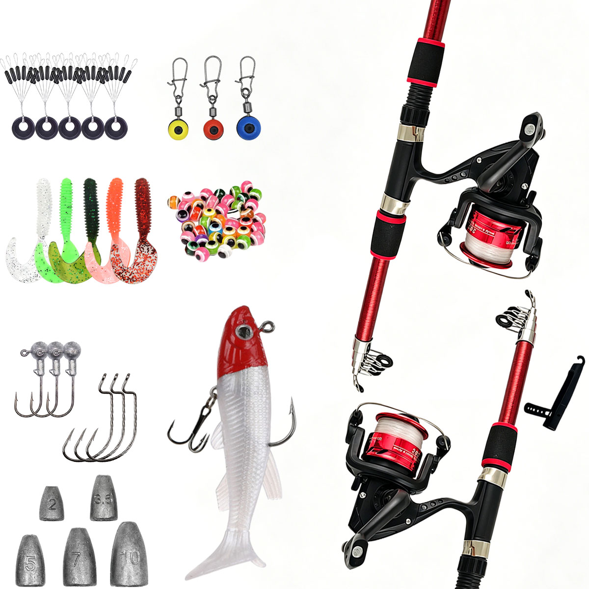Комплект для спиннинговой рыба – обзор и цена Fishing Rod Spinning